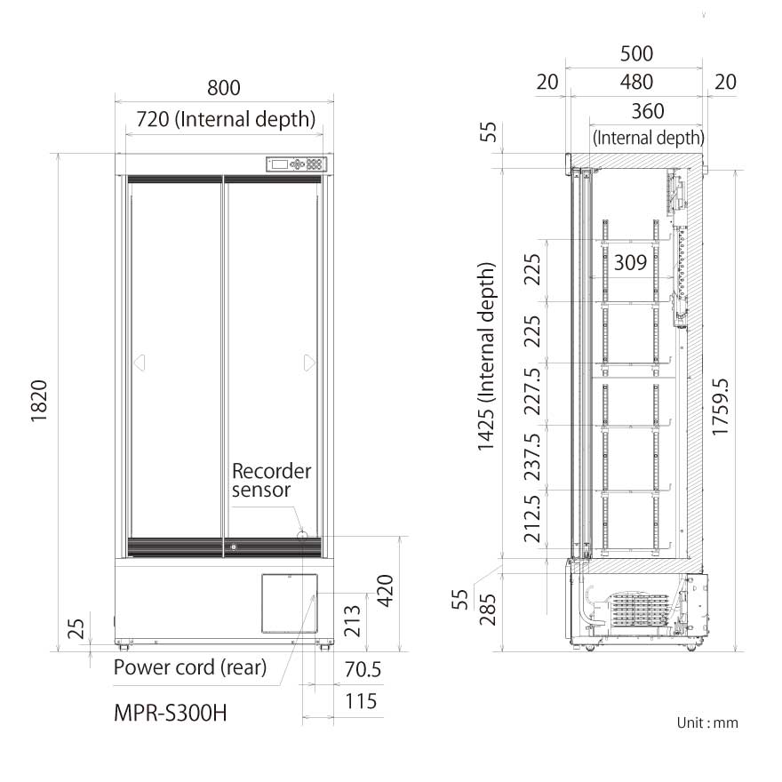 Pharmacy Vaccine Fridge MPR-S300H | PHCbi