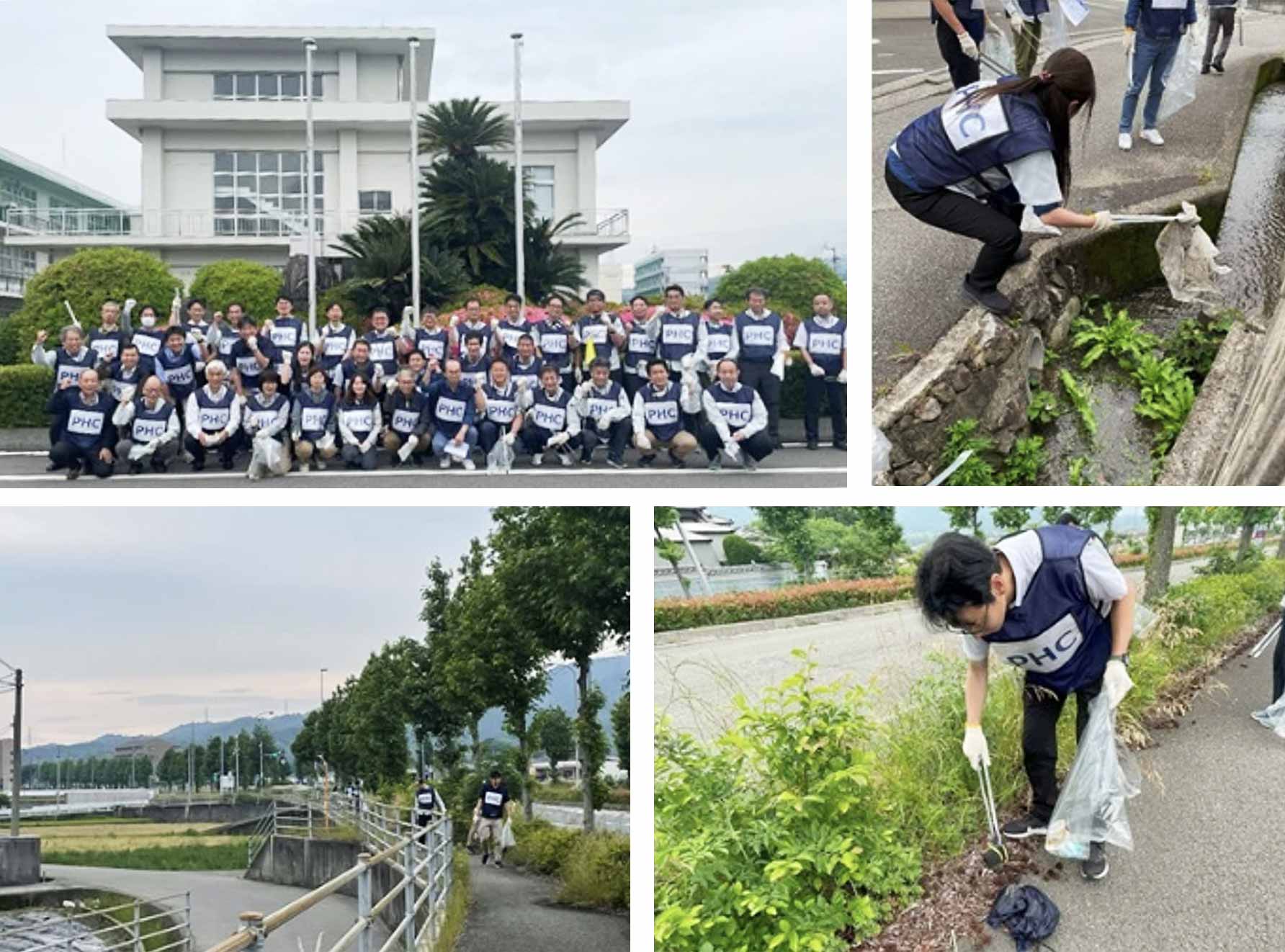 Local cleanup activity at Matsuyama site