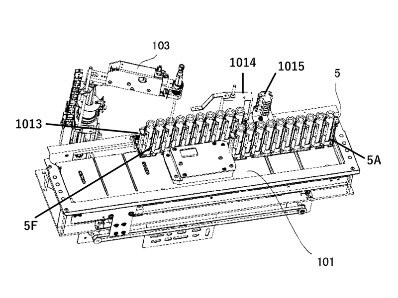 検体搬送システムの模式図