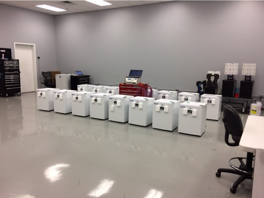 CO2 incubators going through validation